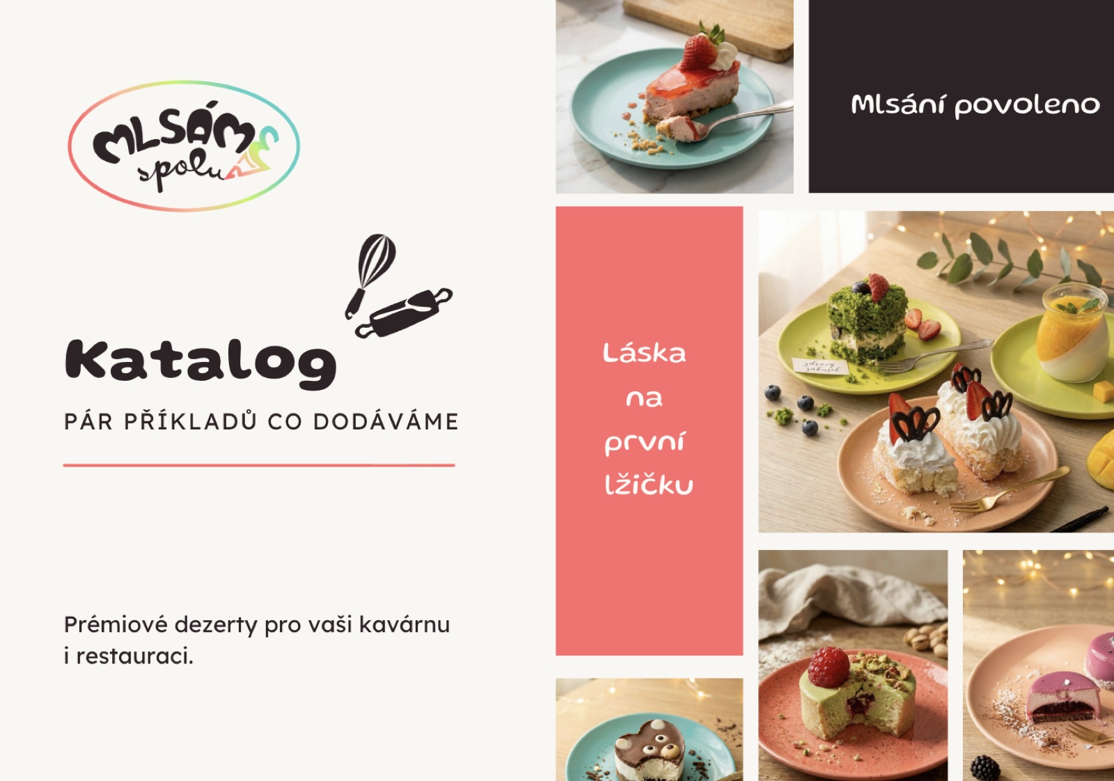Produktový katalog pro kavárny a restaurace